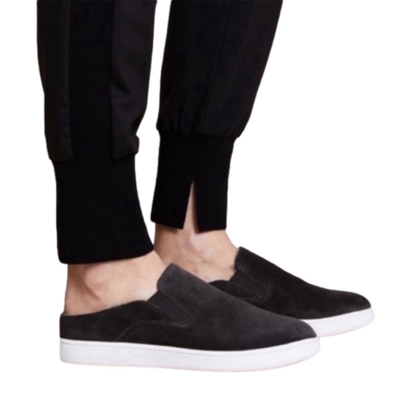 Vince Shoes - Vince Backless Women's Skate Sneakers Tennis Shoes Verrell Black Leather 8